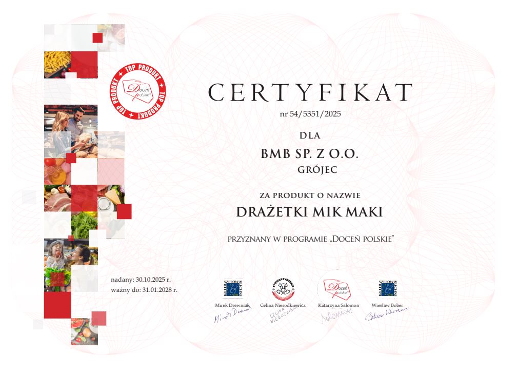 Certyfikat „Doceń Polskie”
